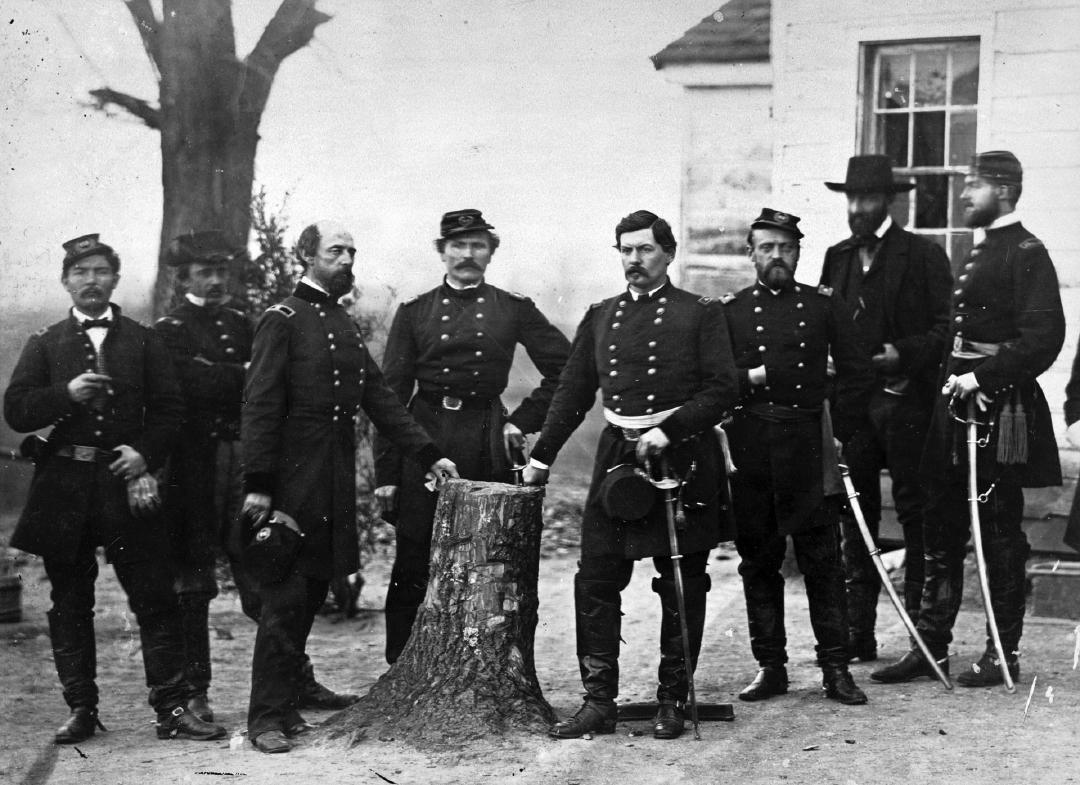 Union General George McClellan and Staff